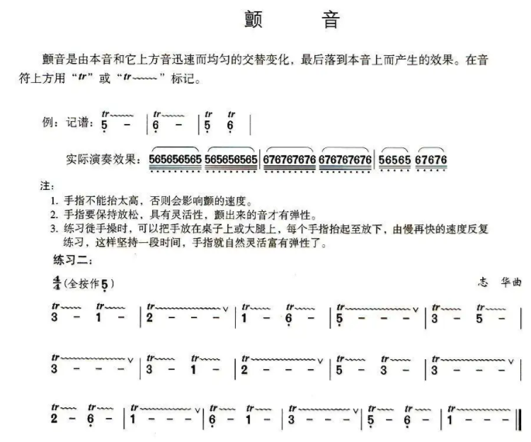 颤音技巧钢琴的?