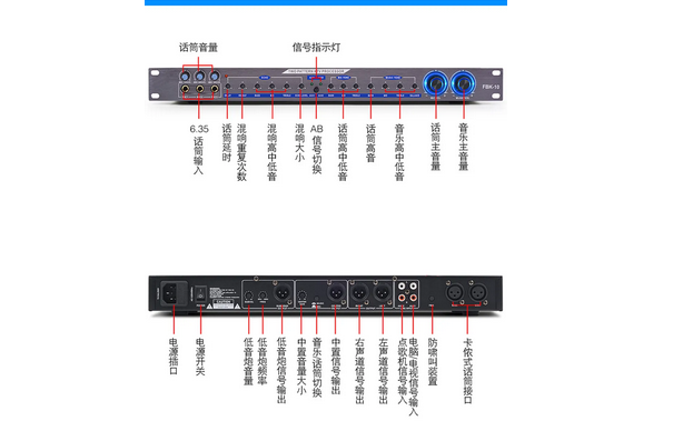 数字效果器中的各项设置参数?